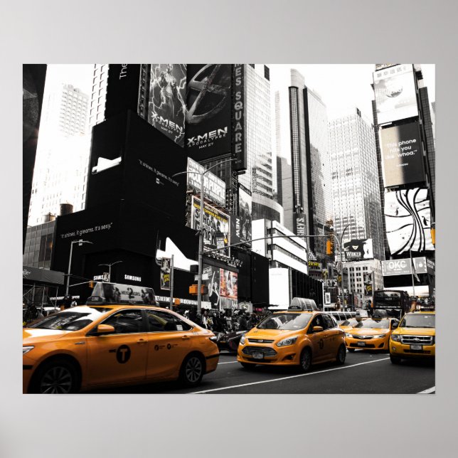 Póster poster de taxis de nueva york (Frente)