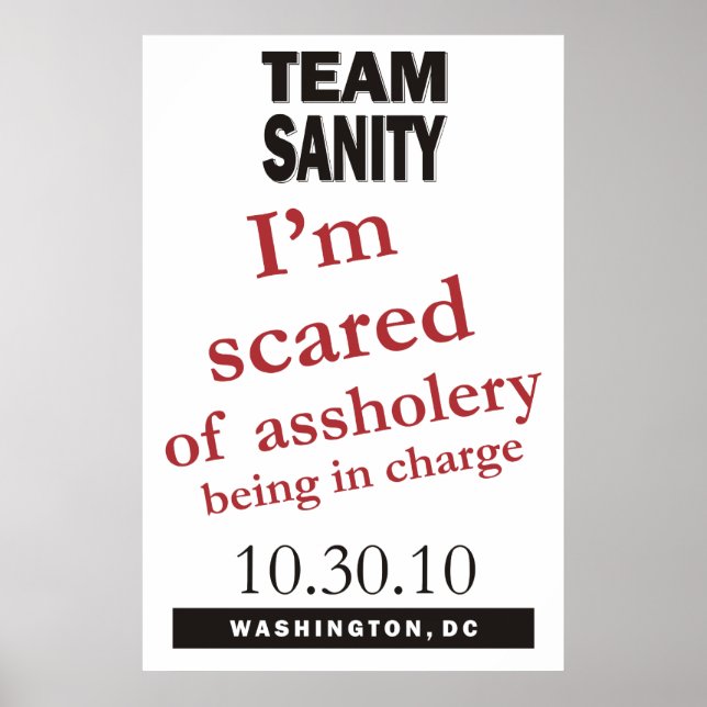 Póster Poster de Team Sanity (Frente)