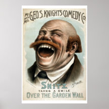Poster de teatro de comedia de Geo H White