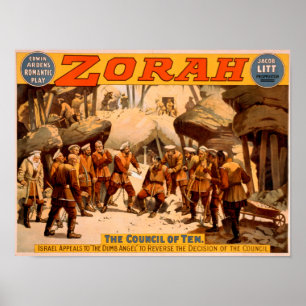 Póster Poster de teatro de los mineros rusos de Zorah