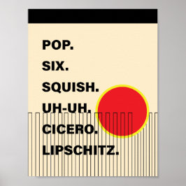 Póster Poster de Teatro Musical Moderno - Chicago