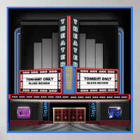 Poster de Teatro Retro