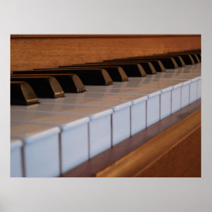 Póster Poster de teclado de piano