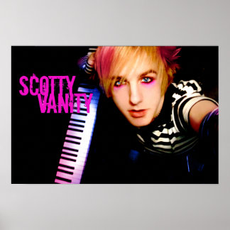 Póster Poster de teclado de Vanity Scotty