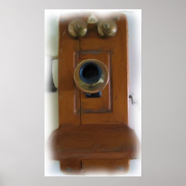 Póster Poster de teléfono de época (Frente)