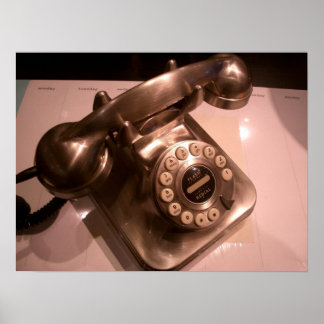 Póster Poster de teléfono de época