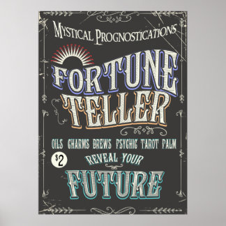 Póster Poster de telescopios de Fortune Vintage