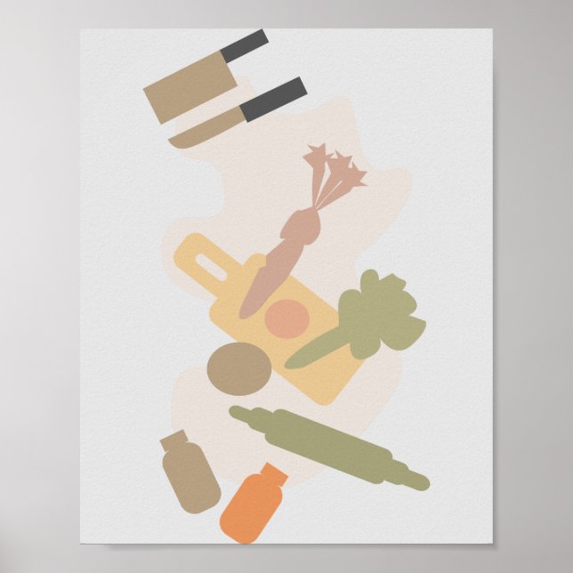 Póster Poster de temas de cocina y cocina (Frente)
