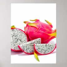 Poster de temática gastronómica con fruta de Dragó