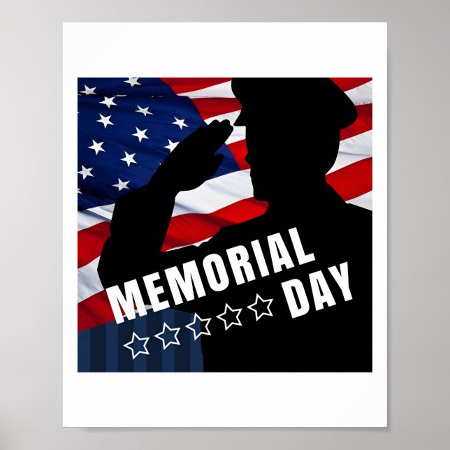 Póster Poster de tendencia en el Día de la Conmemoración (Frente)