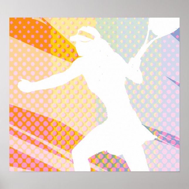 Póster Poster de tenis con imagen de tennisbabe (Frente)
