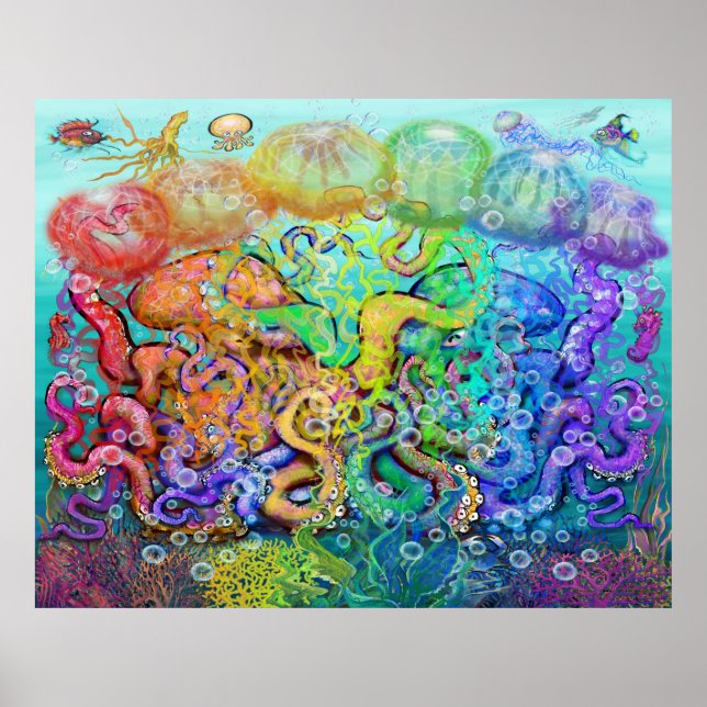 Póster Poster de Tentacles torcido (Frente)