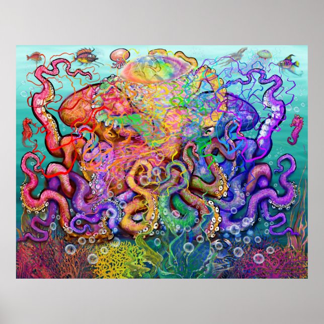 Póster Poster de Tentacles torcido (Frente)