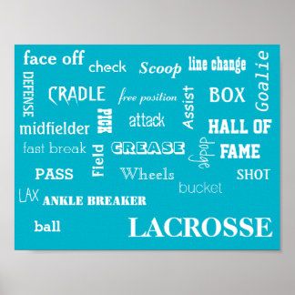 Póster Poster de Terminología de Lacrosse