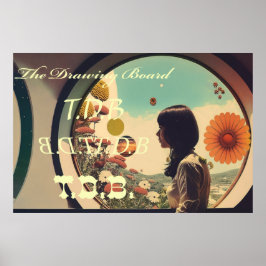 Póster Poster de Terraformación - Trazos de tablero de di