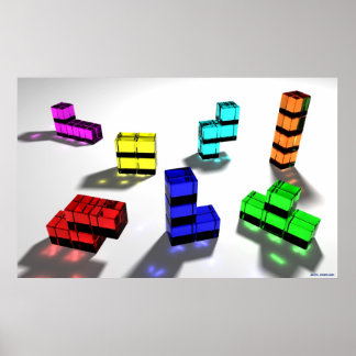 Póster Poster de Tetrominoes