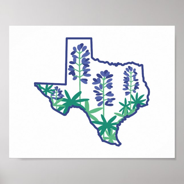 Póster Poster de Texas, Poster de Estado de Texas, Texan, (Frente)