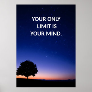 Póster Poster de texto humilde motivacional positivo