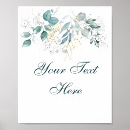 Póster Poster de texto personalizado