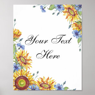 Póster Poster de texto personalizado