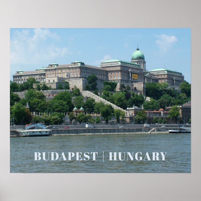 Póster Poster de texto personalizado de Budapest 1 (Frente)