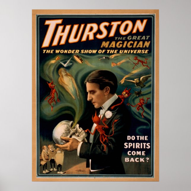Póster POSTER de THURSTON Magician Ilusionista VAUDEVILLE (Frente)