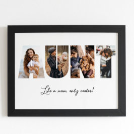 Póster Poster de tía Collage de fotos