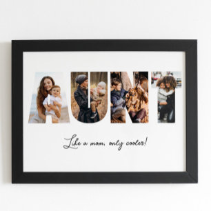 Póster Poster de tía Collage de fotos