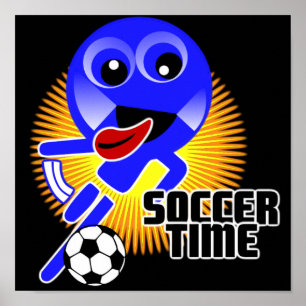 Póster Poster de tiempo de fútbol