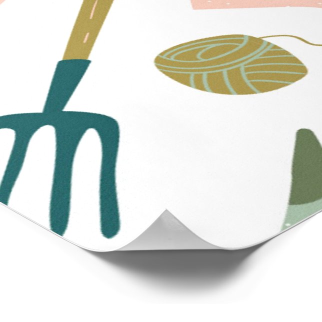 Póster Poster de tiempo de jardín (Esquina)