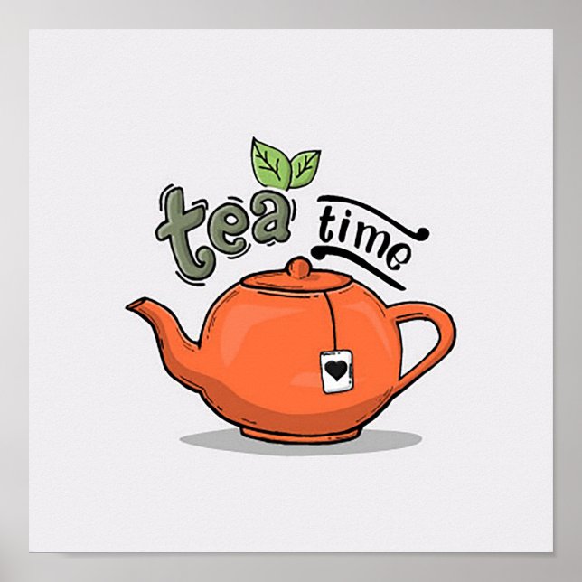 Póster Poster de tiempo de té (Frente)
