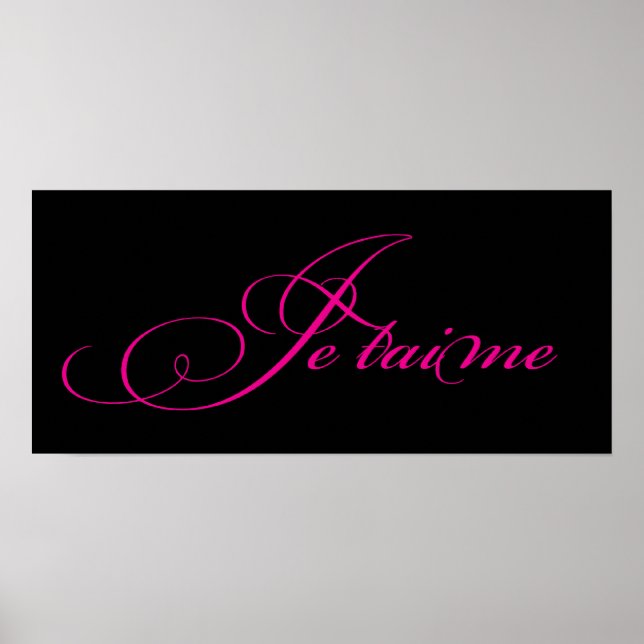 Póster Poster de tiempo Je/Imprimir (Frente)