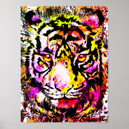 Póster Poster de tigres ventilares - Gatos grandes de tig