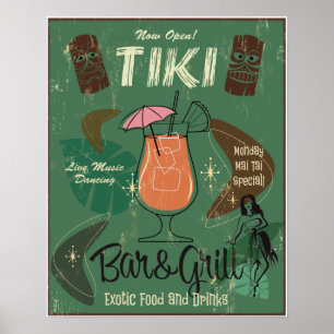 Póster Poster de Tiki Bar&Grill