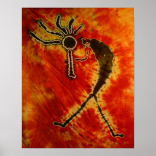Póster Poster de tinte de Kokopelli