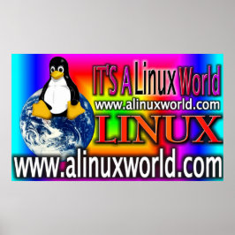 Póster poster de tipo alinuxworld