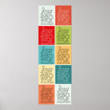 poster de tipografía "asombrosa"