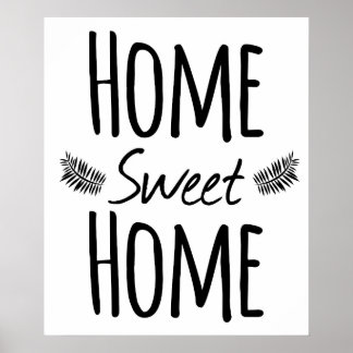 Póster Poster de tipografía casera dulce