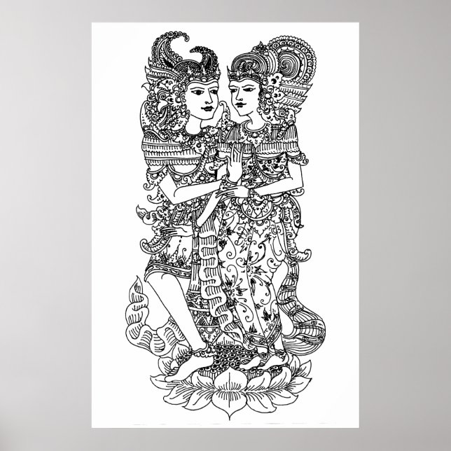 Póster poster de títeres de smara ratih wayang (Frente)