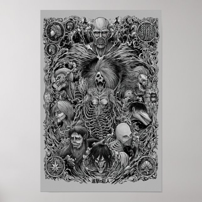 Póster Poster de todos los cambios de Titan (Frente)