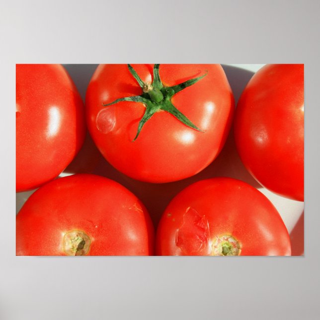 Póster Poster de tomates rojos (Frente)