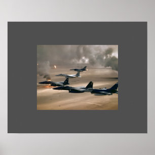 Póster Poster de tormenta del desierto