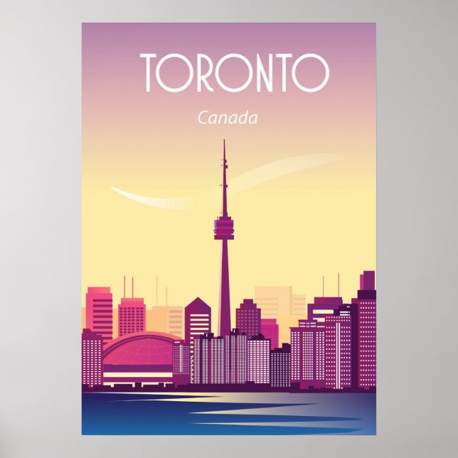 Póster Poster de Toronto - Poster de Canadá impreso (Frente)