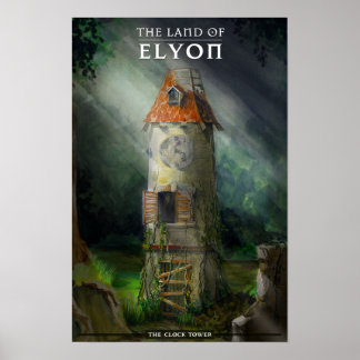 Póster Poster de torre de reloj