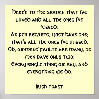 Póster Poster de tostadas de Irlanda