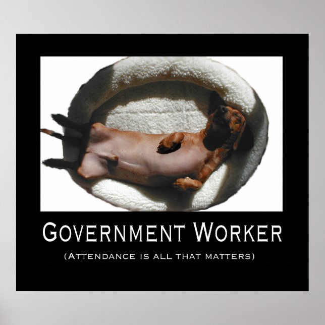 Póster Poster de trabajadores del gobierno (Frente)