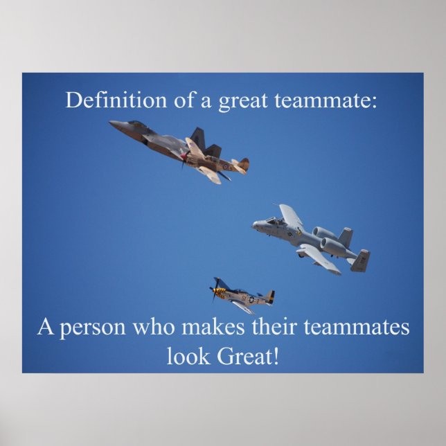 Póster Poster de trabajo en equipo (Frente)