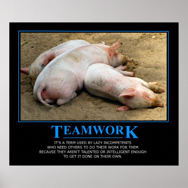 Póster Poster de trabajo en equipo (Frente)