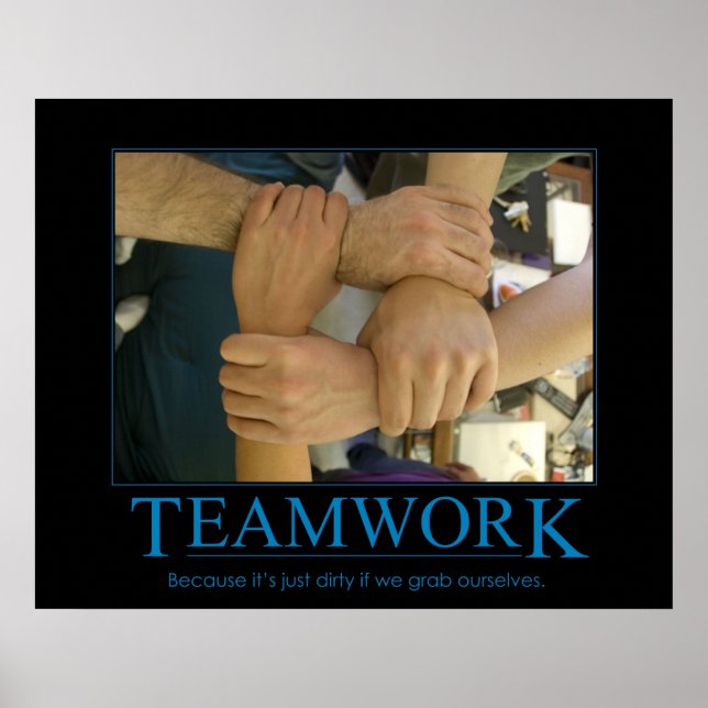 Póster Poster de trabajo en equipo (Frente)