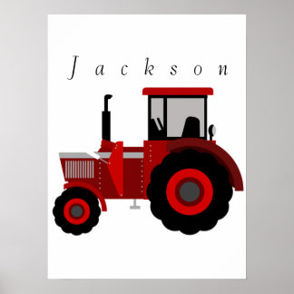Póster Poster de tractores personalizado